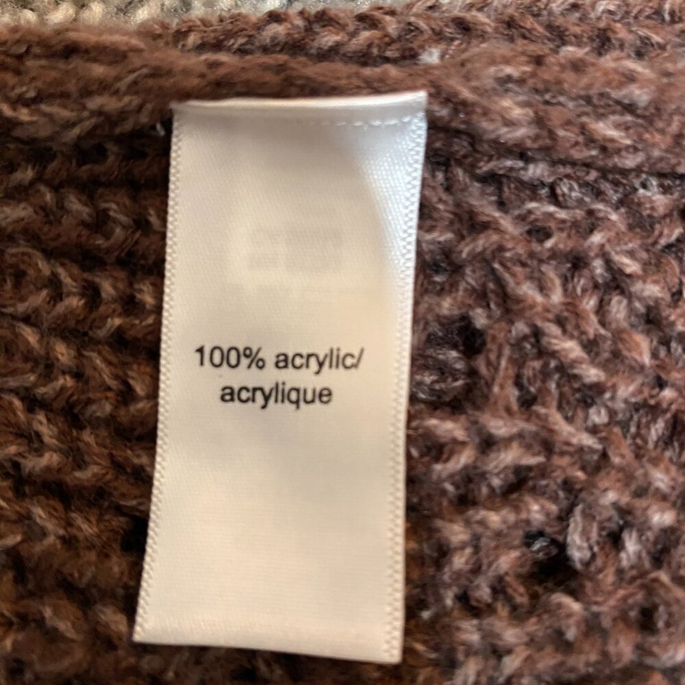 Maurices open front sweater. Brown. Medium. - Picture 6 of 6